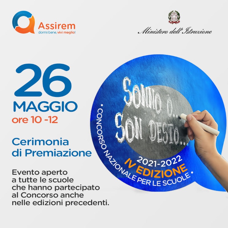 Il 26 maggio l’annuncio dei Vincitori del Concorso Sonno o... son desto? - Edizione 2021-2022